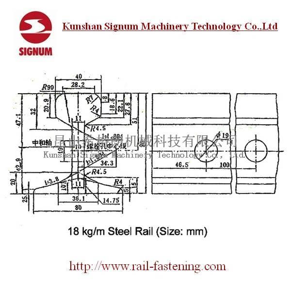 Chinese Standard 18KG Steel Rail